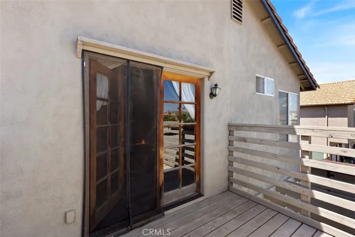 PRIMARY BEDROOM BALCONY