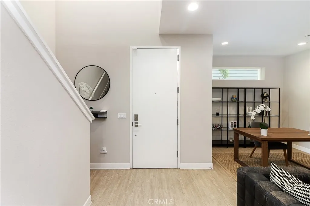 This is a possible fourth bedroom and is now used as a study/den! It is on the first floor and adjacent to the garage!