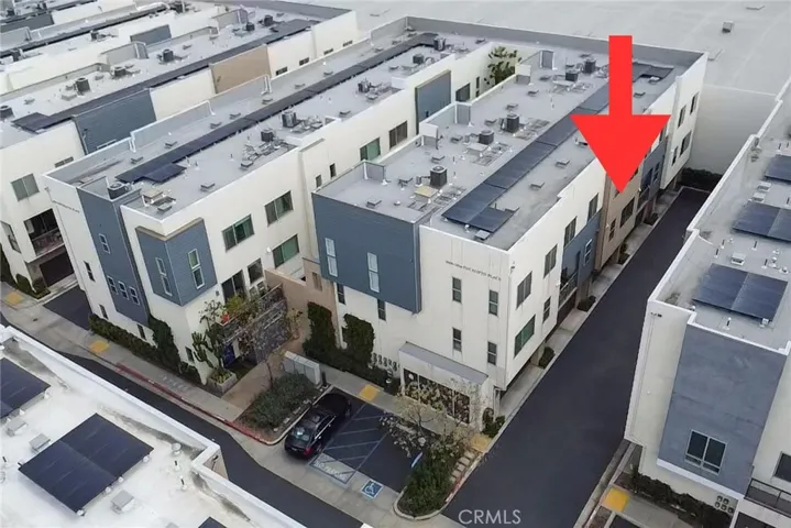 Drone shot of the 2 car garage location.