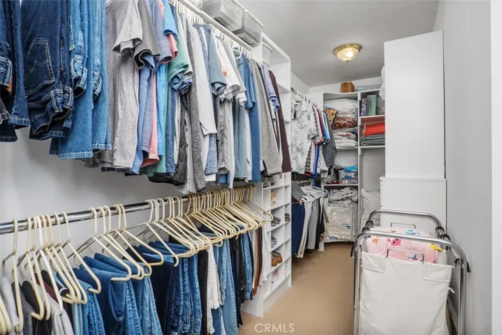 Expanded master closet!