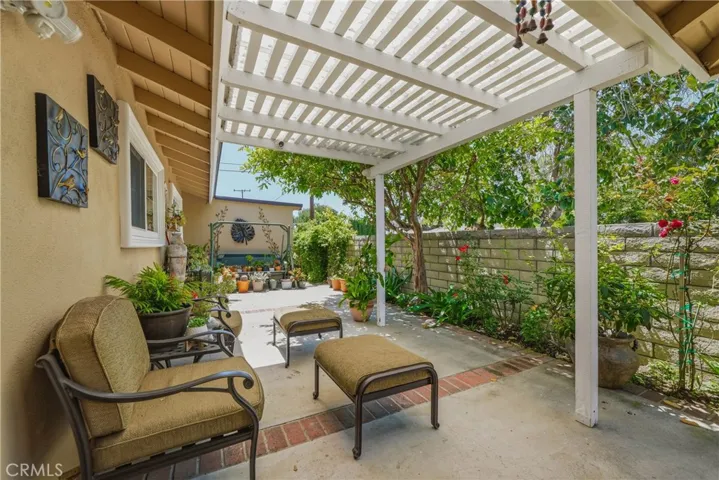 Sideyard View with Trellis