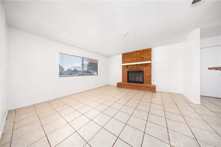 Open space layout with new interior paint