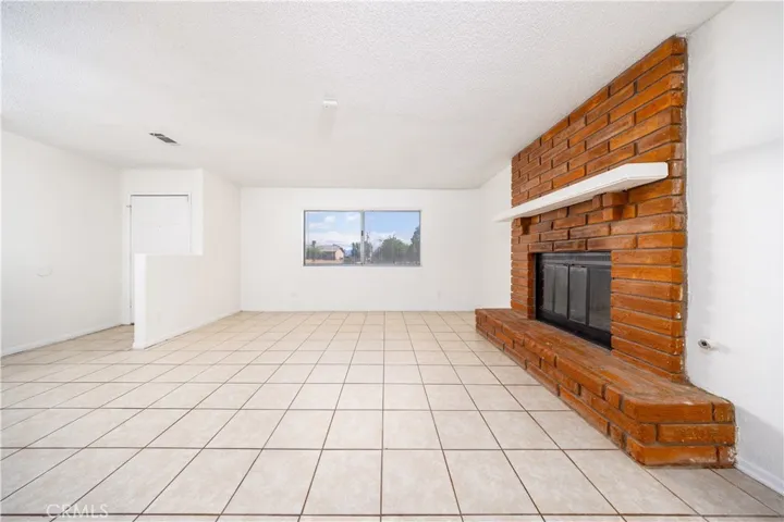 Open space layout with new interior paint