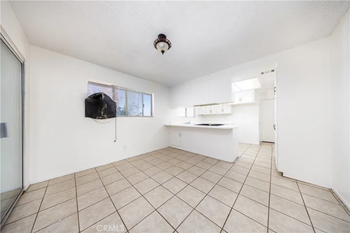 Dining room with bonus room