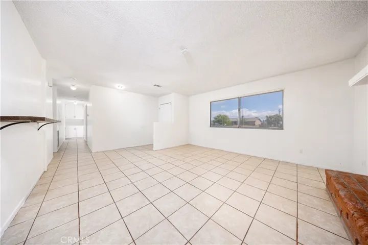 Open space layout with new interior paint