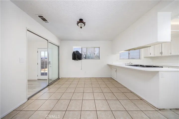 Dining room with bonus room