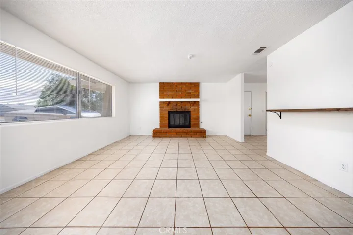 Open space layout with new interior paint