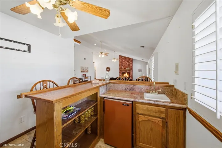 Wet Bar and Mini Fridge