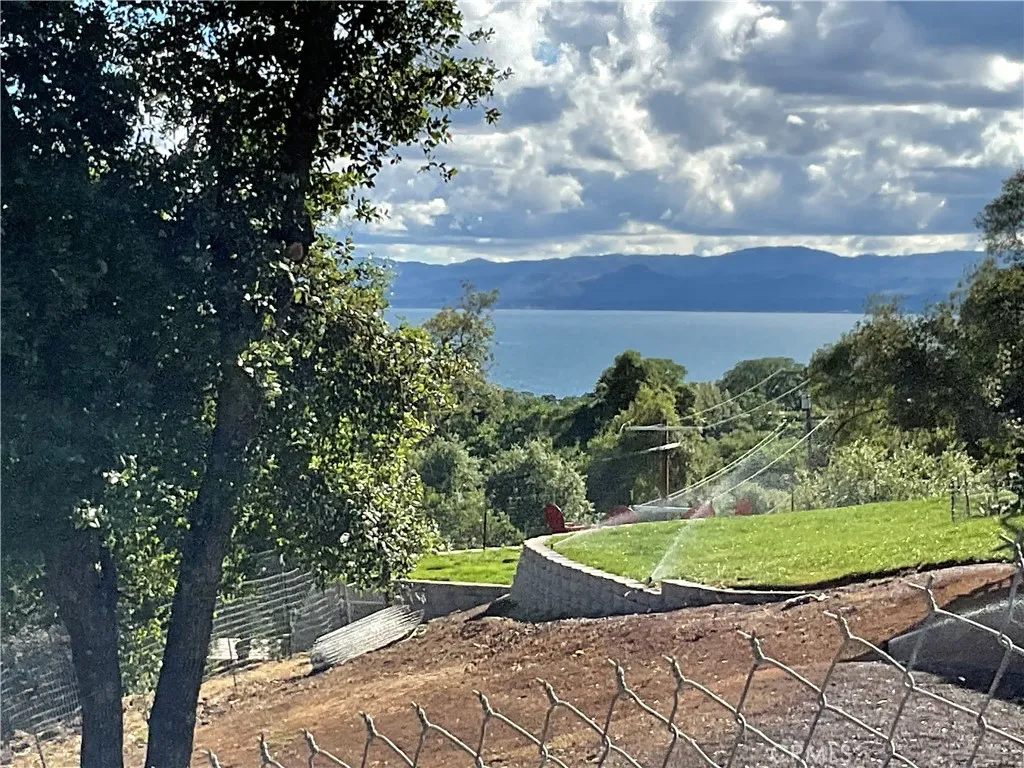 Clearlake views from Marin Street just on road above property, might visible from an elevated home or patio perhaps