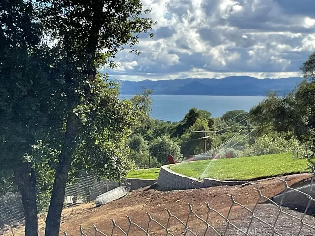 Clearlake views from Marin Street just on road above property, might visible from an elevated home or patio perhaps