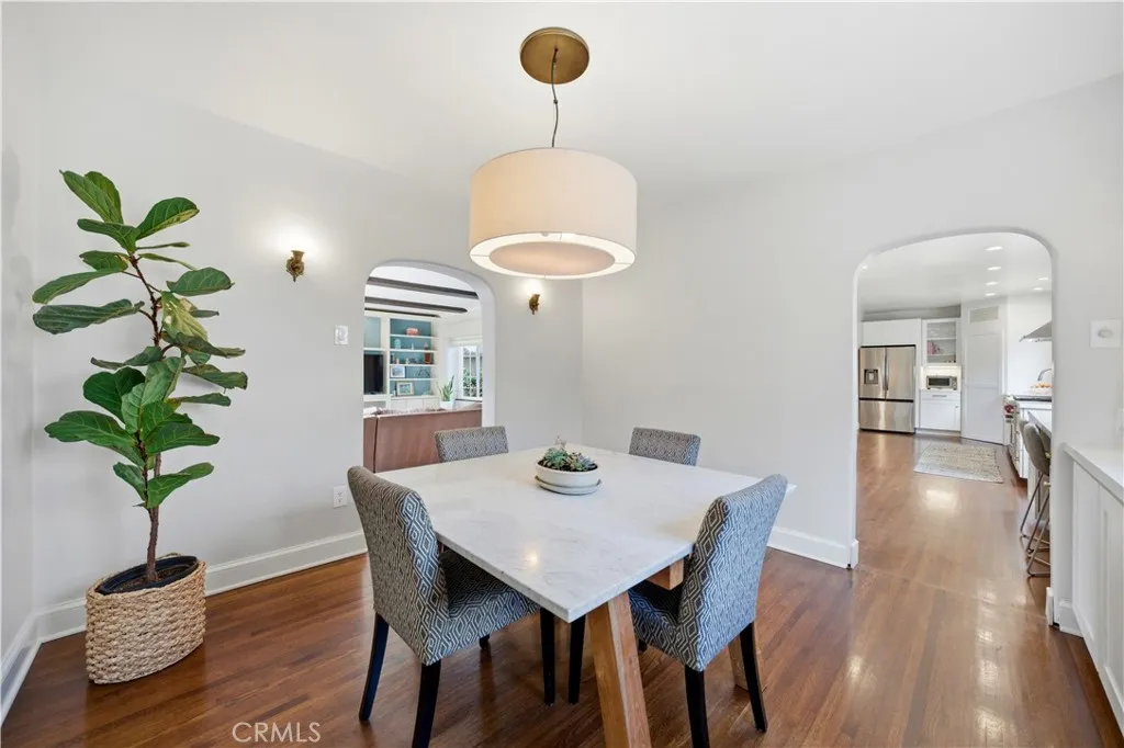 Dining room opens to the family room and kitchen.