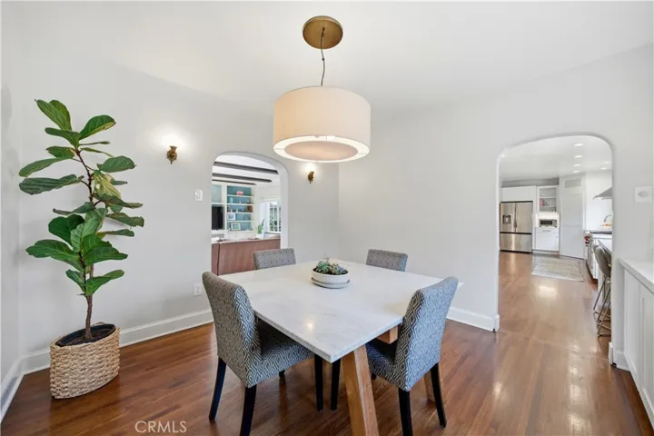 Dining room opens to the family room and kitchen.