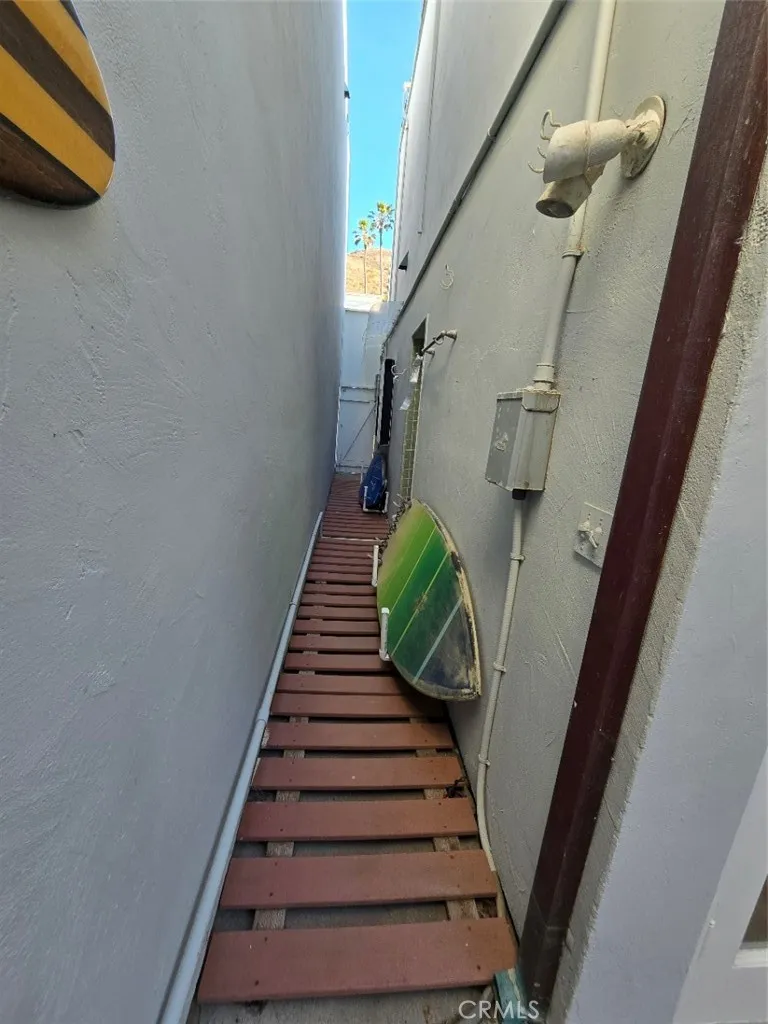 Walkway to outdoor shower