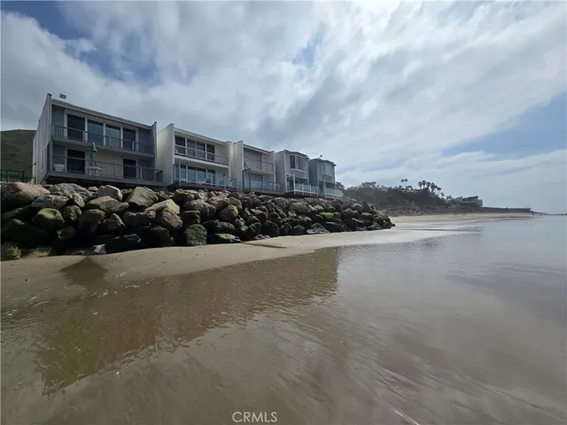 view to private beach
