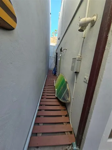 Walkway to outdoor shower