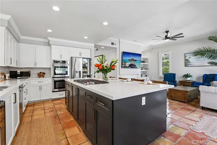 Custom Cabinets, New Quartz countertops and Marble tile backsplash.