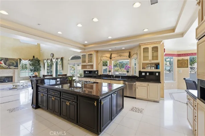 Kitchen with a huge island