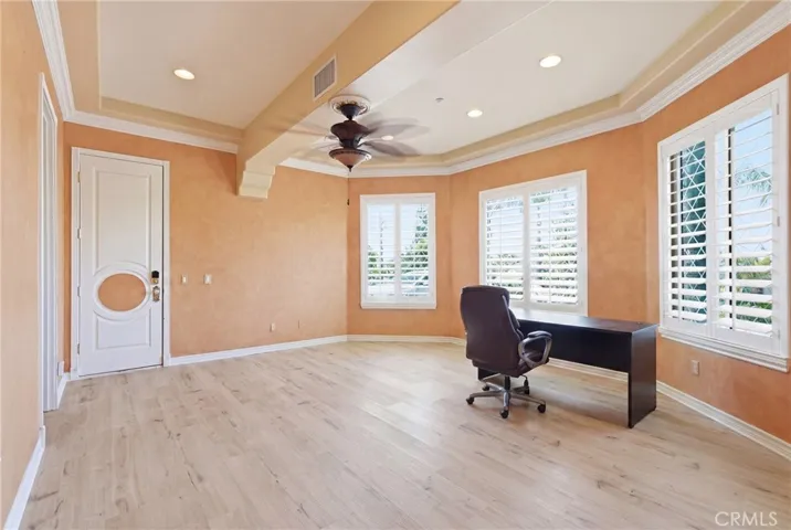 Office with access to garage