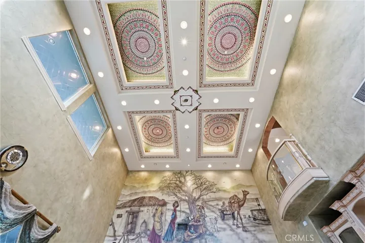 Intricate Ceiling design living room