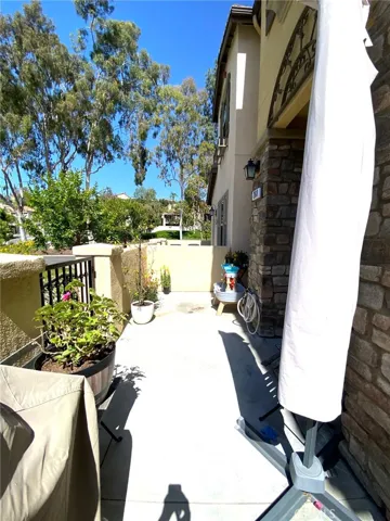 Gated private patio