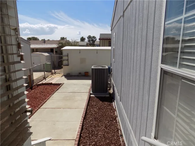 Back door to enclosed yard