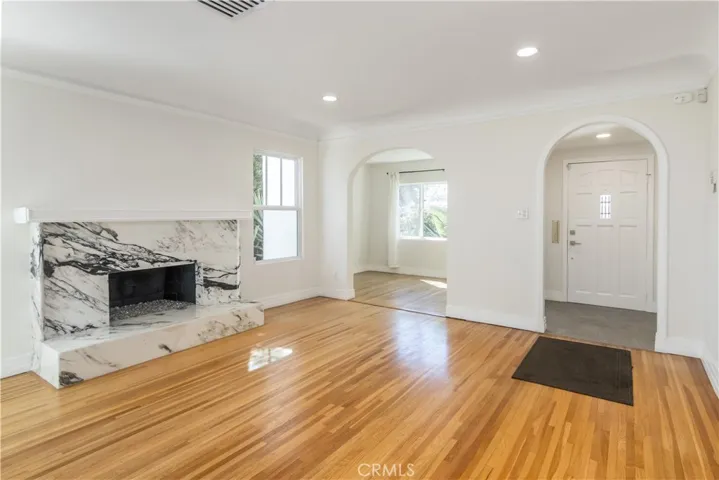 Entrance, sitting room/flex space, living room