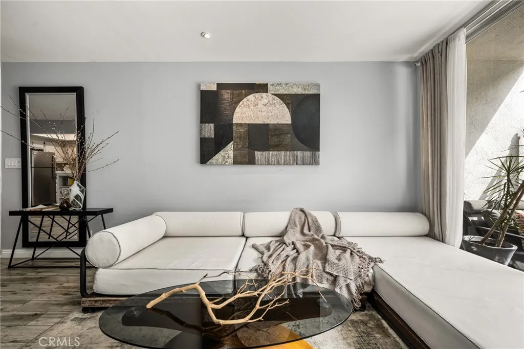 with recessed lighting throughout