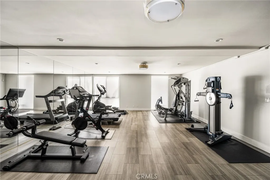 building includes a private gym, red light studio, and more