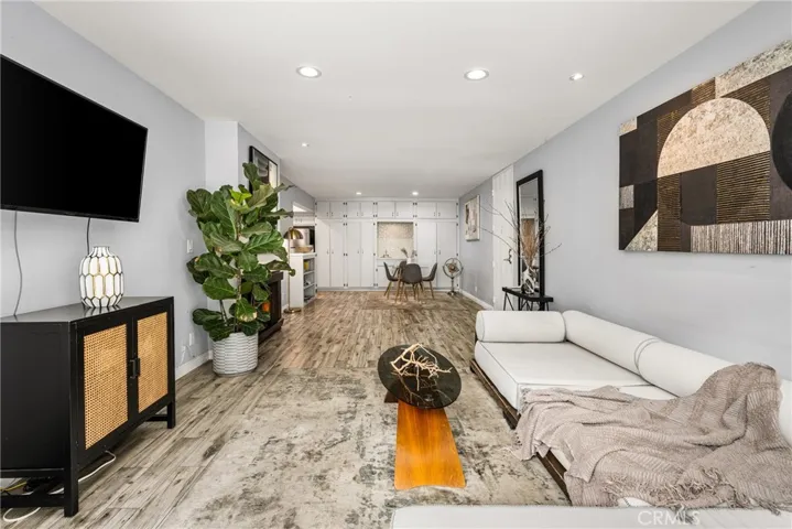 with updated wood-look tile flooring