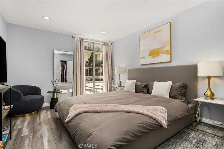 upgraded primary bedroom