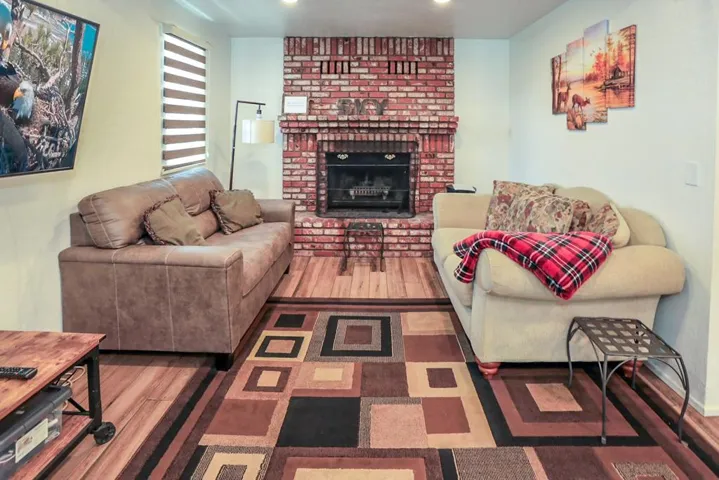 004_Living Room with Brick Fireplace