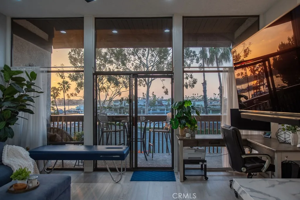 Sunset views from the living area