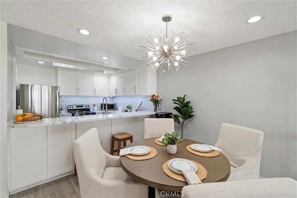 dining area off the kitchen