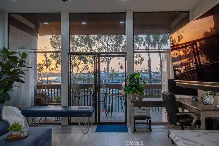 Sunset views from the living area