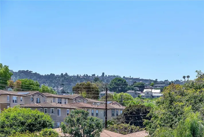 View from living room and dining room