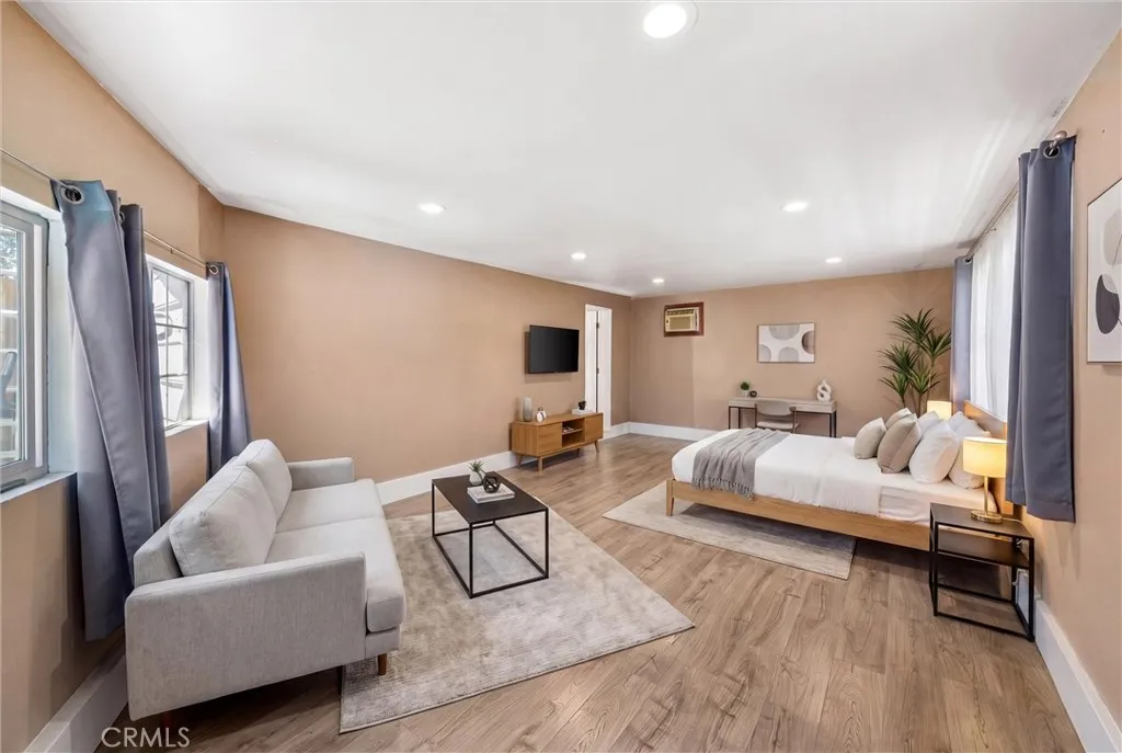 virtually staged studio apartment