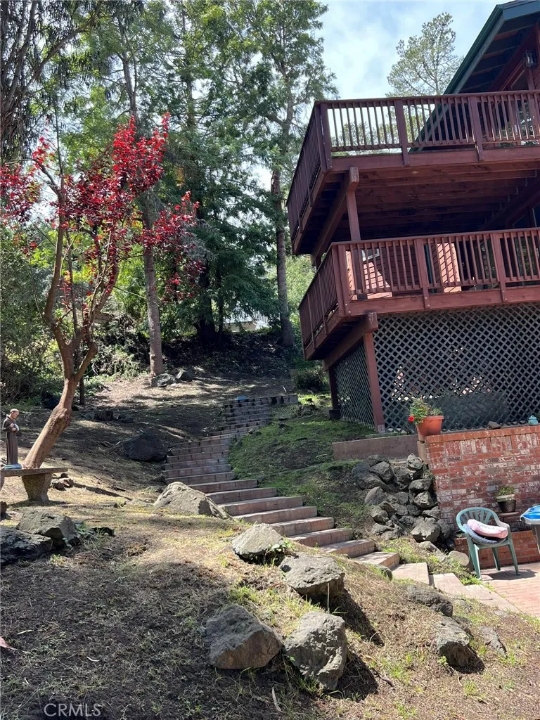 From driveway stairs up to front door entrance on Spencer