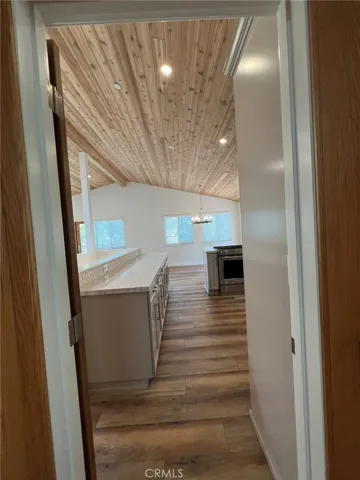 Back out towards the living area