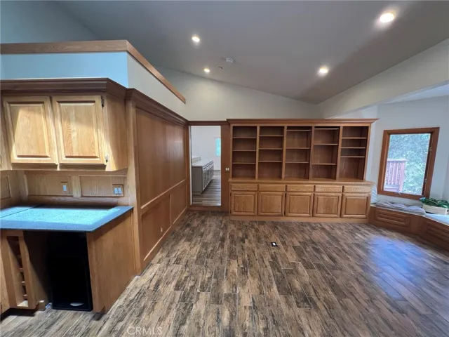 Room below the counter for a small wine fridge if you choose to add one.