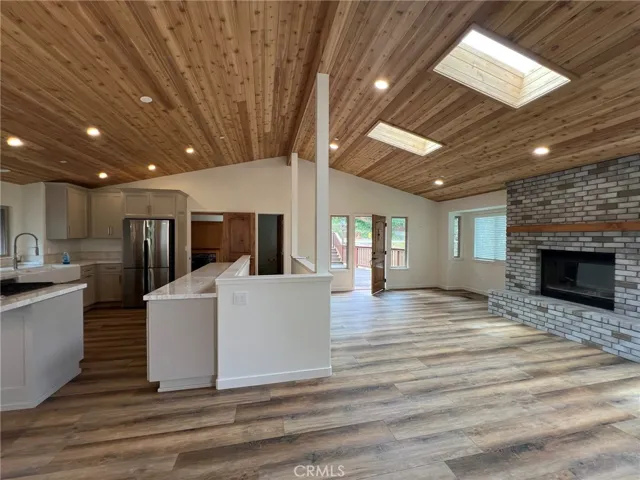 Kitchen and living area
