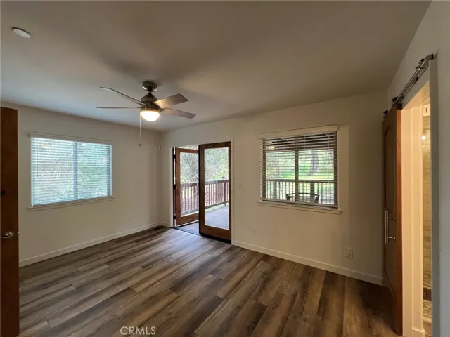 Primary bedroom  with private deck