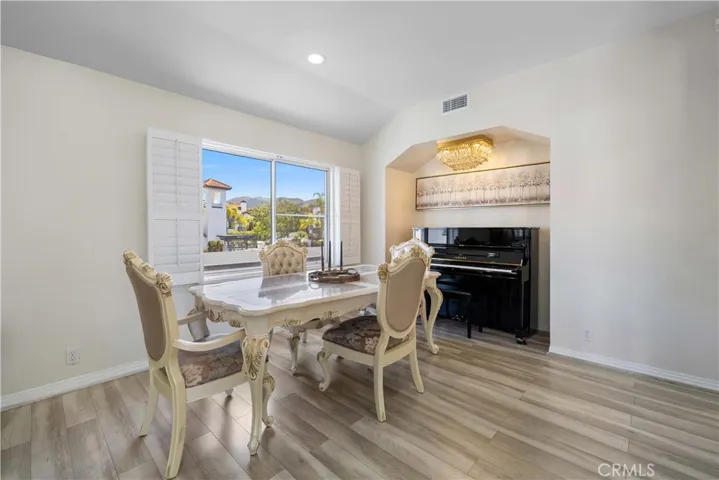 Dining area can accommodate a Large Dining Table for Entertaining Family