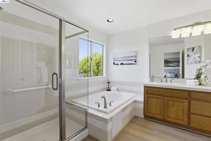 Primary bath tub and shower