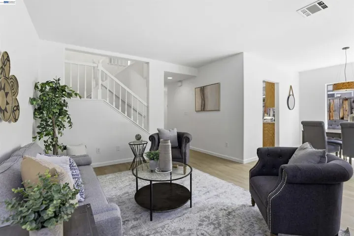 living room to kitchen