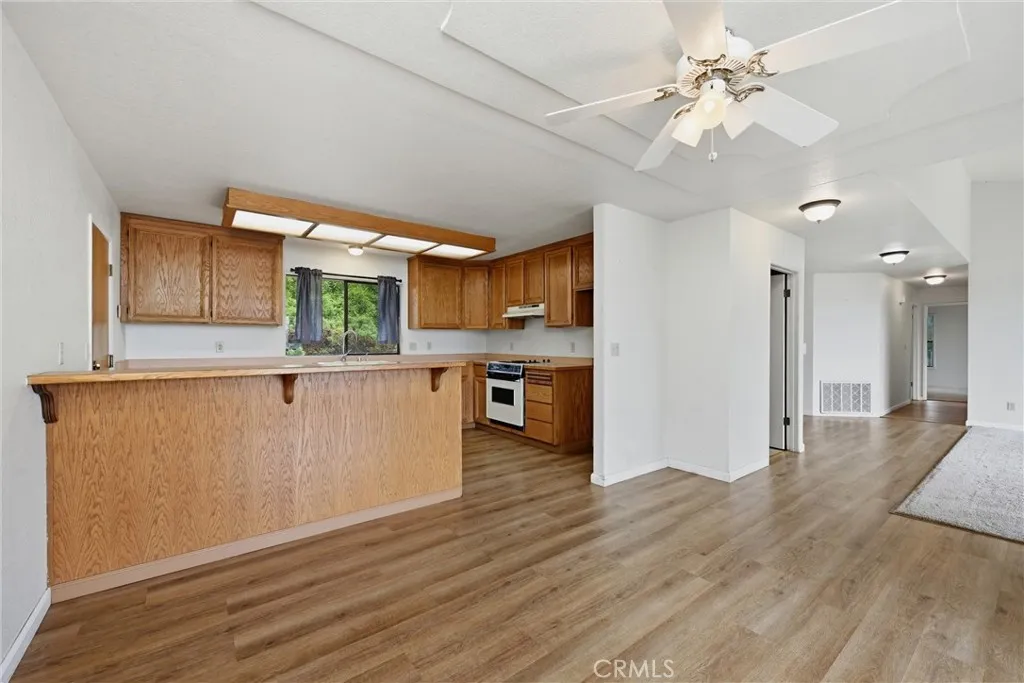 Kitchen from dining area.