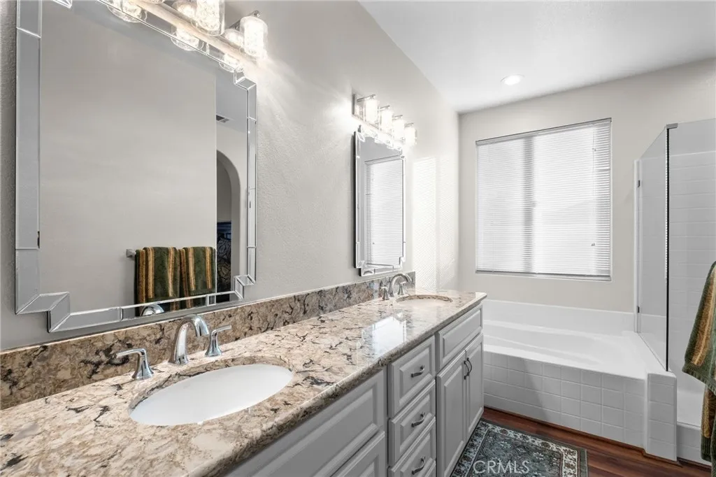 Primary Ensuite Bath, Soaking Tub and SeperateWalk in Shower