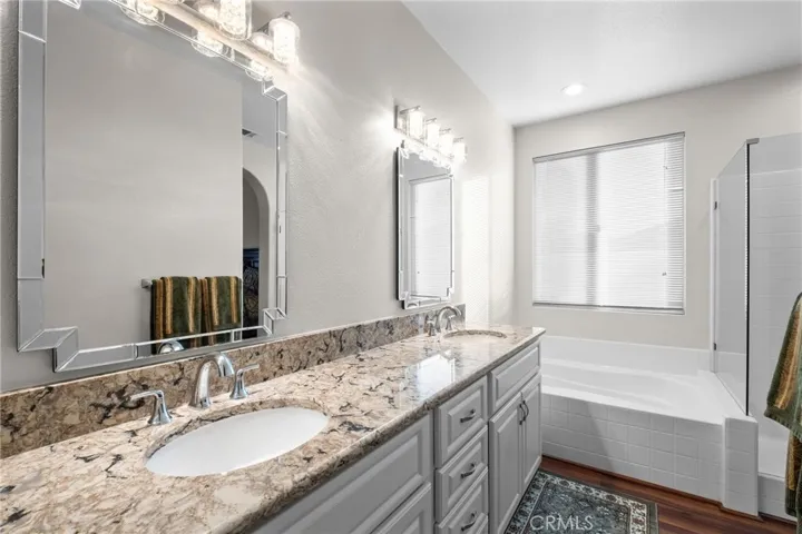 Primary Ensuite Bath, Soaking Tub and SeperateWalk in Shower