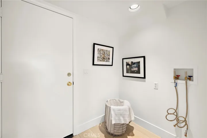Laundry room right off the Garage