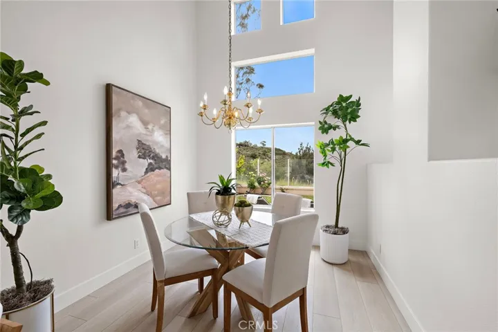 Vaulted Dining Room with potential to add a 4th bedroom