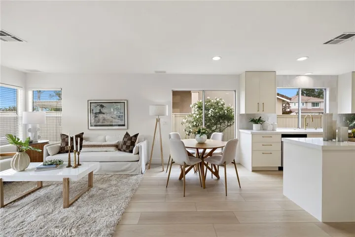 Open Concept with Kitchen, Family & Dining Room